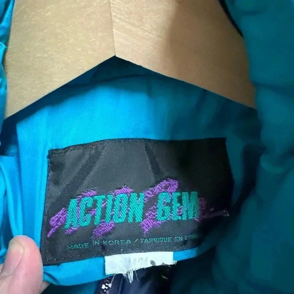 Vintage 1980s Action Gem Zip-up Ski Jacket  Medium - Picture 3 of 5